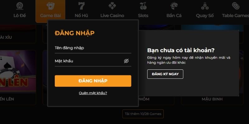 Tìm hiểu các bước vào chơi game