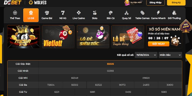 Đôi nét giới thiệu về sảnh Debet Lô đề