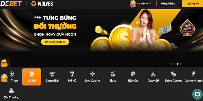 Cách thức tham gia chơi tại sảnh lô đề Debet