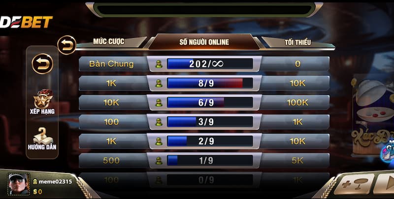 Luật chơi Debet xóc đĩa dễ hiểu