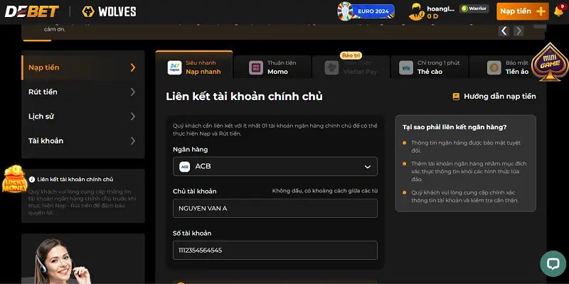 Nạp tiền Debet: Cách chuyển tiền vào tài khoản đơn giản 5 Nạp tiền qua tiền ảo cực kỳ nhanh chóng